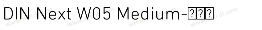DIN Next W05 Medium字体转换